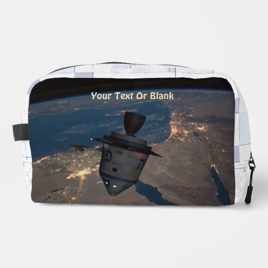 Orbital Dreidel Waschbeutel (Vorderseite)