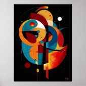 Orbital Equilibrium Modern Geometry Constructivism Poster (Vorne)