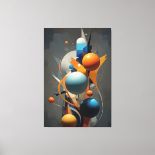 Orbitalabstraktion Leinwanddruck