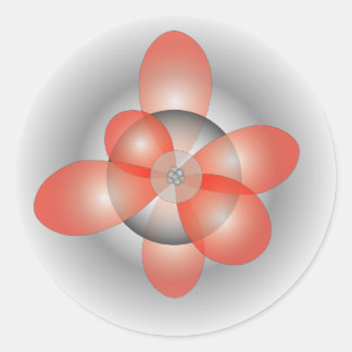 Orbitalaufkleber Runder Aufkleber