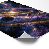 Orbitaler Staub-Kunstprint Poster (Ecke)