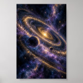 Orbitaler Staub-Kunstprint Poster (Vorne)
