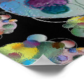 Orbs Planets Abstrakte Formen Poster (Ecke)