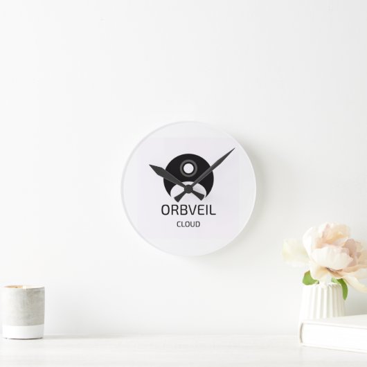 Orbveil Cloud-Wanduhr Runde Wanduhr (Zuhause)