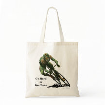 Orc Cyclist Bike Racing Fantasy Art Budget Tasche