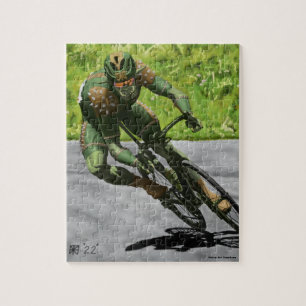 Orc Cyclist Bike Racing Kleine Fantasie Puzzle