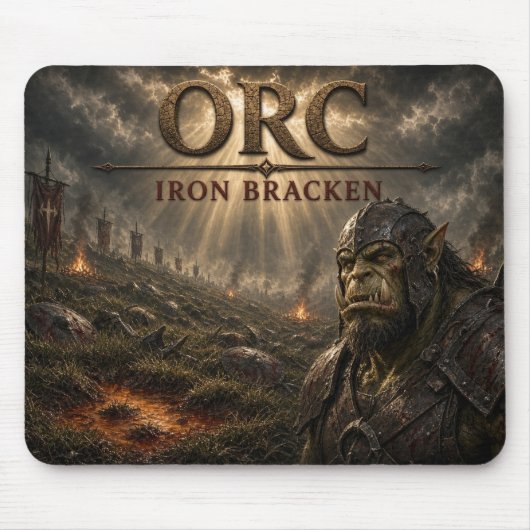 Orc Eisenfarn Dark Realism Mousepad (Vorne)