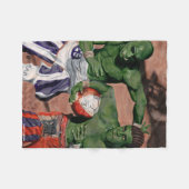 Orc Gladiator Football Fantasy Art Fleece Blanket (Vorderseite (Horizontal))