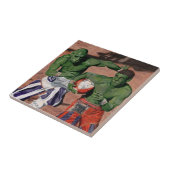 Orc Gladiator Football Fantasy Art Keramik Tile Fliese (Seite)