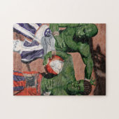 Orc Gladiator Football Fantasy Art Medium Puzzle (Horizontal)