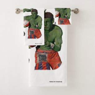 Orc Gladiator Football Sport Fantasy Badetücher Badhandtuch Set