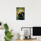 Orc Krieger Fantasy Poster | Gamer Art 4 (Heimbüro)