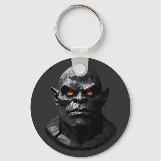 Orc Portrait Schlüsselanhänger (Vorderseite)