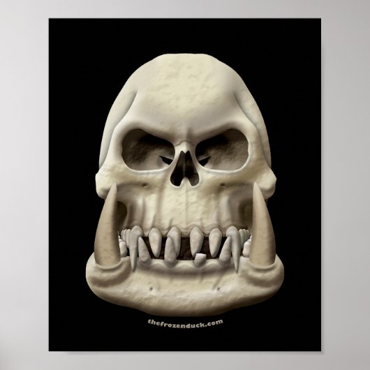 Orc Skull Poster (Vorne)