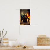 Orc Warlord Fantasy Poster | D&D Dekoration 2 (Küche)