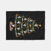 Orc Weihnachtsbaumlichter Lustiges Meer Tier Orca Fleecedecke (Vorderseite (Horizontal))