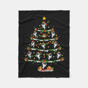 Orc Weihnachtsbaumlichter Lustiges Meer Tier Orca Fleecedecke