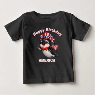 Orca (7d) Patriotisches Kinder T-Shirt