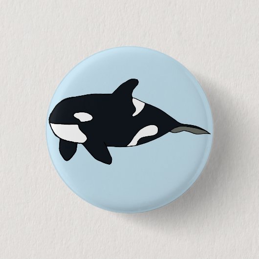 Orca Abzeichen Button (Vorderseite)