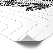 Orca Adult Coloring Poster (Ecke)