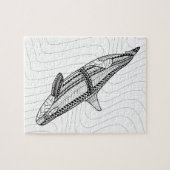 Orca Adult Coloring Puzzle (Horizontal)