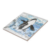 Orca - Antike Karte Fliese (Seite)