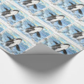 Orca - Antike Karte Geschenkpapier (Ecke)