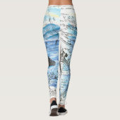 Orca - Antike Karte Leggings (Rückseite)
