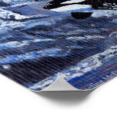 Orca Art Print Poster (Ecke)