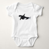 Orca Baby Strampler (Vorderseite)