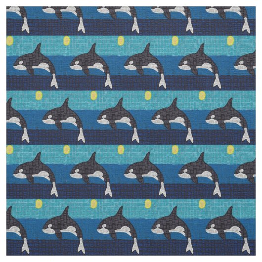 Orca - Baumwoll-Drellstoff Stoff (Muster)