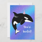 Orca Birthday Einladung (Rückseite)