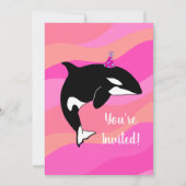 Orca Birthday Einladung (Rückseite)
