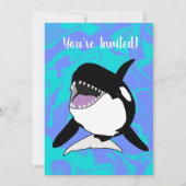 Orca Birthday Einladung (Rückseite)