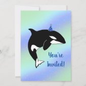 Orca Birthday Einladung (Rückseite)