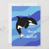 Orca Birthday Einladung (Rückseite)