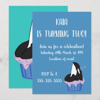 Orca Birthday Einladung