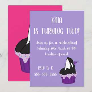 Orca Birthday Einladung