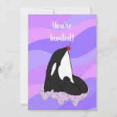 Orca Birthday Einladung (Rückseite)