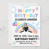 Orca Birthday Invitation in White Einladung (Vorderseite)