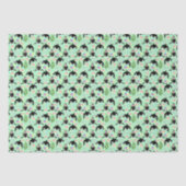 Orca Birthday Tissue Paper in Green Seidenpapier (Vorderseite)