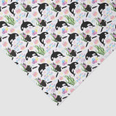 Orca Birthday Tissue Paper Seidenpapier (Detail)