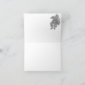 Orca Black and White Grußkarte Karte (Innenseite)