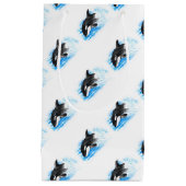 Orca Breaching Kleine Geschenktüte (Vorderseite)