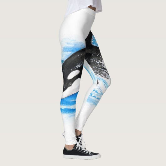 Orca Breaching Leggings (Rechts)