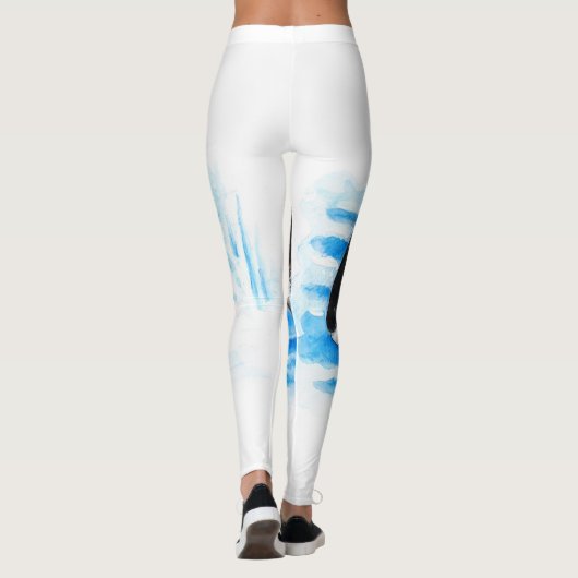 Orca Breaching Leggings (Rückseite)