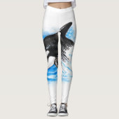 Orca Breaching Leggings (Vorderseite)