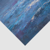 Orca Breaching Near Snowy Mountains Seidenpapier (Ausschnitt)