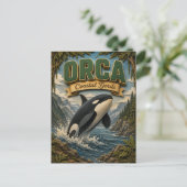 Orca Coastal Fjords POPCUT Postkarte (Stehend Vorderseite)