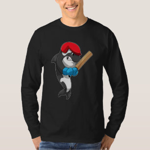Orca Cricket Kricket-Schläger Sport Schweiß T-Shirt